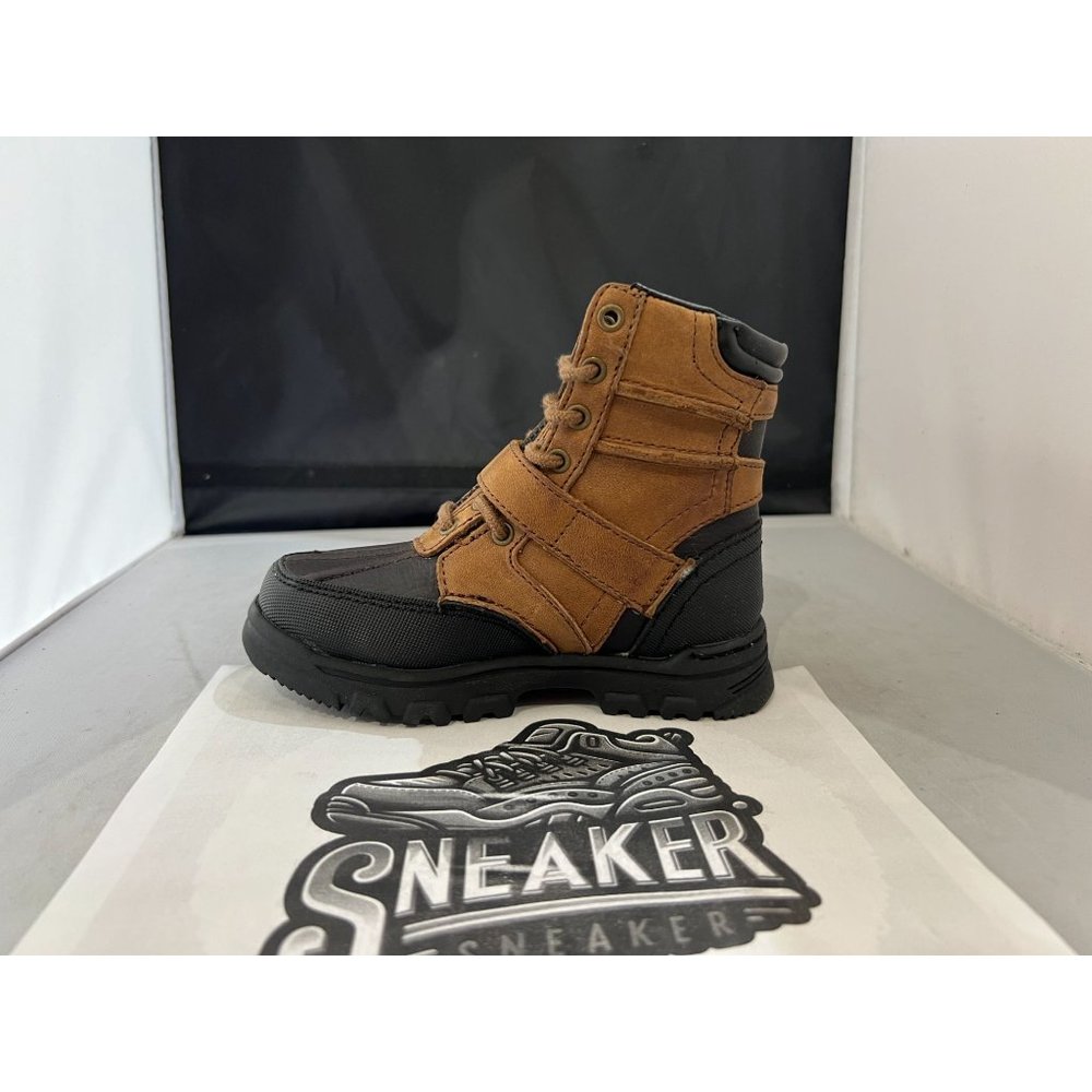 Polo Ralph Lauren Tan/Chocolate Holden - 90492 Preschool size 9